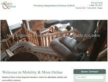 Tablet Screenshot of mobilityandmore.com
